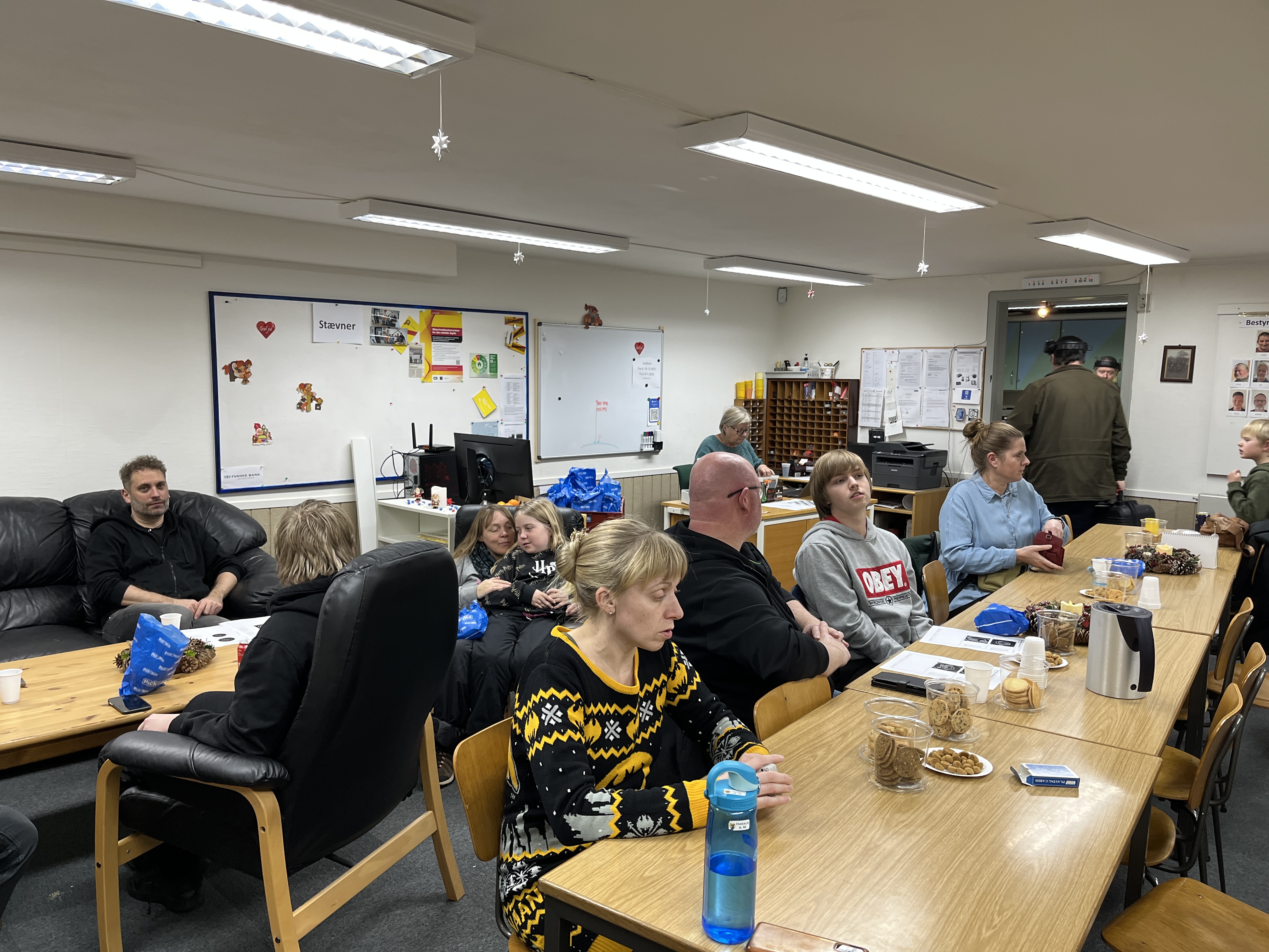 Hygge, mens vi venter på at alle får skudt